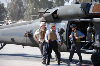 Director Mueller arriving to meet with me