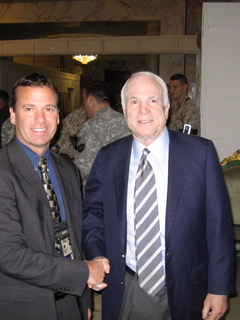 Senator John McCain at my office